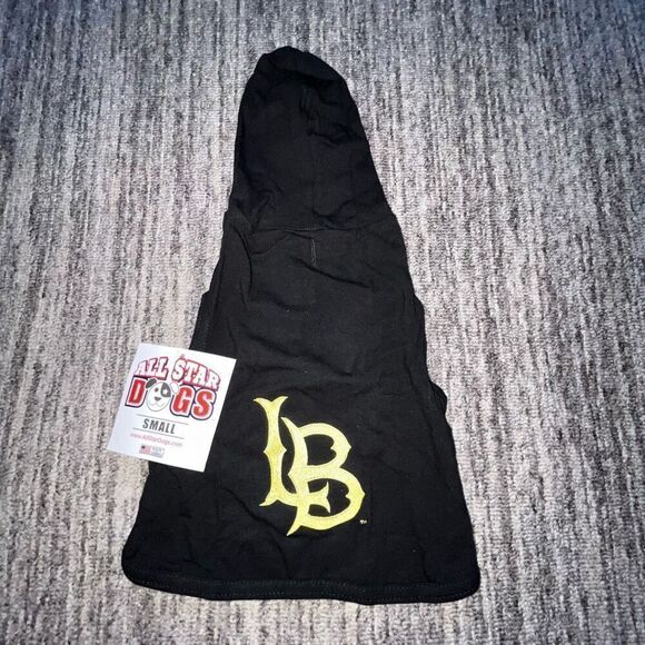 All Star Dogs Size Small California State Long Beach Hoodie Black Sleeveless NWT - Picture 1 of 5